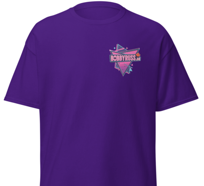 Collection 2: Hmmm, T-Shirts that are a LITTLE expensive for Bobby Russ! But, yes YOU go right ahead and splurge! (DOUBLE-sided; choose from 3 logos)